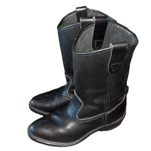 Double H Ranchwell 2559 Oil Resistant Cowboy Boots Men's Size 7.5 EE Black USA